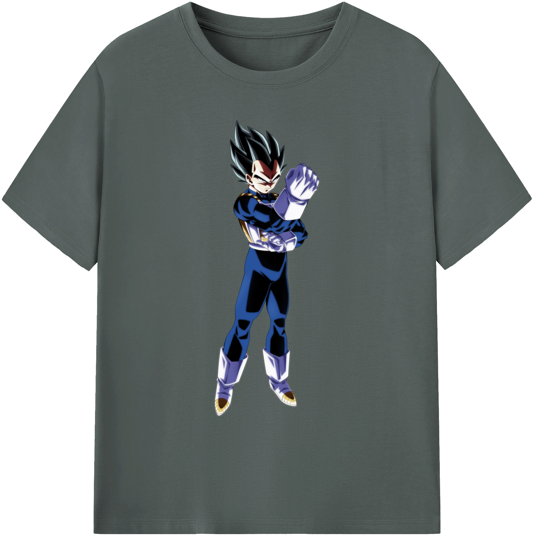 （画像用） ドラゴンボール ベジータ四世（Bejīta Yonsei）DRAGON BALL Vegeta IV 綿100％ メンズ半袖Tシャツ｜肌触りやわらか＆通気性